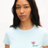 Kenzo Tulip’ broderad T-shirt i bomull Kenzo Tulip’ broderad T-shirt i bomull