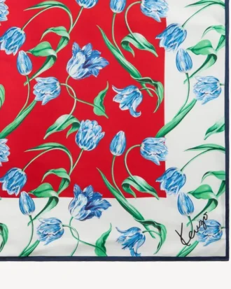 Kenzo Tulip’ fyrkantig silkesduk