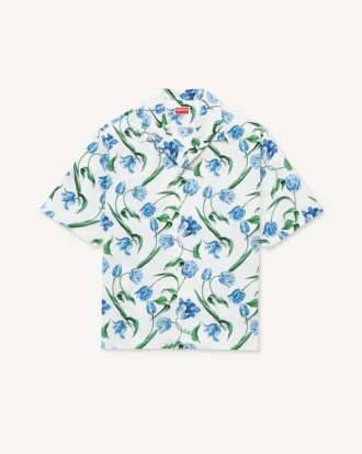 Kenzo Tulip’ hawaiisk kortärmad skjorta i bomull