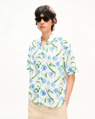 Kenzo Tulip’ hawaiisk kortärmad skjorta i bomull