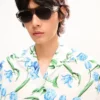 Kenzo Tulip’ hawaiisk kortärmad skjorta i bomull