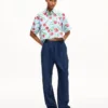Kenzo Tulip kortärmad skjorta i poplinbomull Kenzo Tulip kortärmad skjorta i poplinbomull