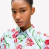 Kenzo Tulip kortärmad skjorta i poplinbomull Kenzo Tulip kortärmad skjorta i poplinbomull
