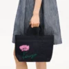 Kenzo Tulip’ liten tygväska i denimliknande twill Kenzo Tulip’ liten tygväska i denimliknande twill