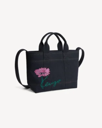Kenzo Tulip’ liten tygväska i denimliknande twill Kenzo Tulip’ liten tygväska i denimliknande twill