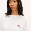 Kenzo Tulip’ långärmad avslappnad T-shirt i bomull Kenzo Tulip’ långärmad avslappnad T-shirt i bomull