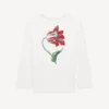 Kenzo Tulip’ långärmad avslappnad T-shirt i bomull Kenzo Tulip’ långärmad avslappnad T-shirt i bomull