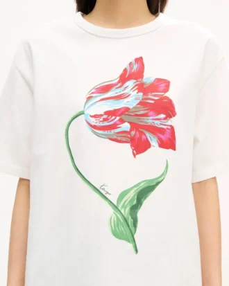 Kenzo Tulip’ lös T-shirt i bomull Kenzo Tulip’ lös T-shirt i bomull