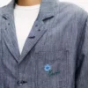 ”Kenzo Tulip” lätt arbetsjacka i bomullslinne ”Kenzo Tulip” lätt arbetsjacka i bomullslinne
