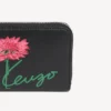 Kenzo Tulip-plånbok i läder med dragkedja
