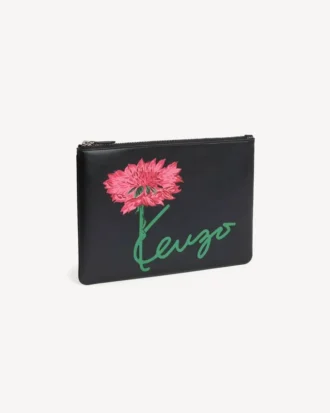 Kenzo Tulip-påse i läder Kenzo Tulip-påse i läder