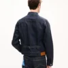 Kenzo Tulip’ Slim Pleated Trucker Jacket i japansk denim