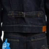 Kenzo Tulip’ Slim Pleated Trucker Jacket i japansk denim