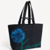 Kenzo Tulip stor tygväska i denimliknande twill Kenzo Tulip stor tygväska i denimliknande twill