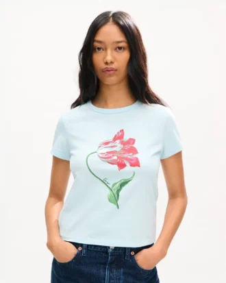 ”Kenzo Tulip” T-shirt i bomull ”Kenzo Tulip” T-shirt i bomull