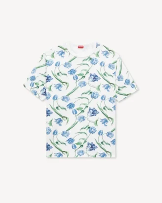 ”Kenzo Tulip” T-shirt i bomull