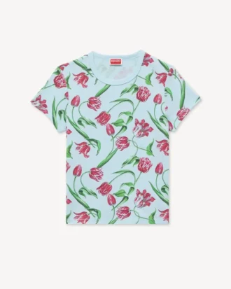 ”Kenzo Tulip” T-shirt i bomull ”Kenzo Tulip” T-shirt i bomull