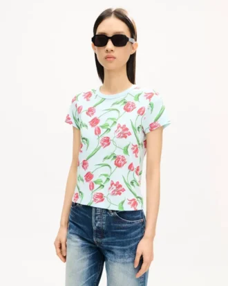 ”Kenzo Tulip” T-shirt i bomull ”Kenzo Tulip” T-shirt i bomull