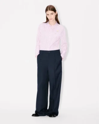 Kenzo Weave’ byxor med vida ben i ulljacquard