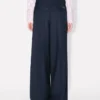 Kenzo Weave’ byxor med vida ben i ulljacquard