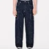 ’Kenzo Weave’ Cargo Monkey Fit-jeans i japanskt denim ’Kenzo Weave’ Cargo Monkey Fit-jeans i japanskt denim