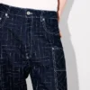 ’Kenzo Weave’ Cargo Monkey Fit-jeans i japanskt denim ’Kenzo Weave’ Cargo Monkey Fit-jeans i japanskt denim