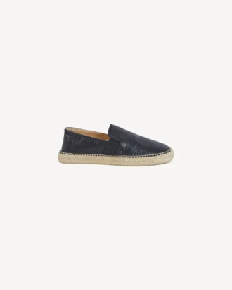 Kenzo Weave’ Espadriller i läder med präglad design