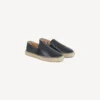 Kenzo Weave’ Espadriller i läder med präglad design