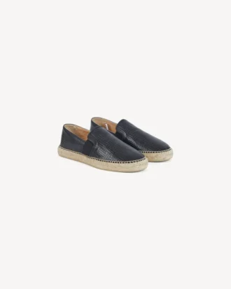 Kenzo Weave’ Espadriller i läder med präglad design