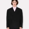 ”Kenzo Weave” kimono-inspirerad jacka i ulljacquard ”Kenzo Weave” kimono-inspirerad jacka i ulljacquard