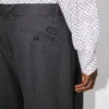 Kenzo Weave’ raka skräddarsydda byxor i ulljacquard Kenzo Weave’ raka skräddarsydda byxor i ulljacquard