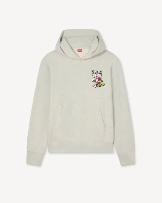 Kenzo Wild Tiger-broderad hoodie i bomull