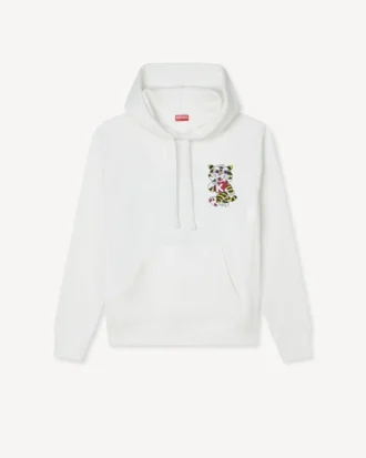 Kenzo Wild Tiger-broderad hoodie i bomull Kenzo Wild Tiger-broderad hoodie i bomull