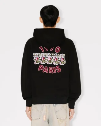 Kenzo Wild Tiger-broderad hoodie i bomull
