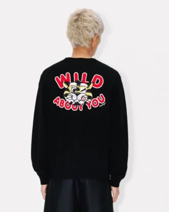 Kenzo Wild Tiger-kofta i ullbomull