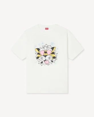 Kenzo Wild Tiger’ Oversized T-shirt i bomull