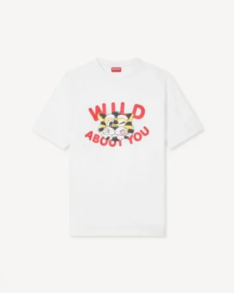 Kenzo Wild Tiger T-shirt i bomull Kenzo Wild Tiger T-shirt i bomull