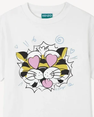 Kenzo Wild Tiger T-shirt i bomull