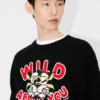 ”Kenzo Wild Tiger”-tröja i ull och bomull ”Kenzo Wild Tiger”-tröja i ull och bomull