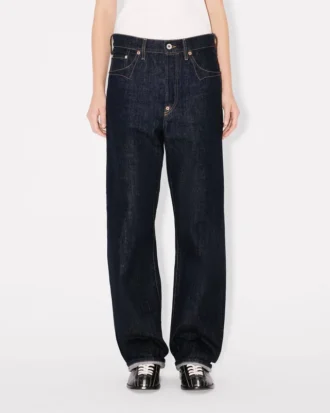 Kenzo Winter Holidays boyfriend-jeans i japanskt denim