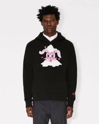 Kenzo Winter Holidays broderad hoodie i bomull