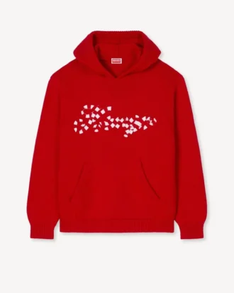 Kenzo Winter Holidays broderad hoodie i bomull och ull Kenzo Winter Holidays broderad hoodie i bomull och ull