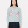 Kenzo Winter Holidays broderad kofta i ull