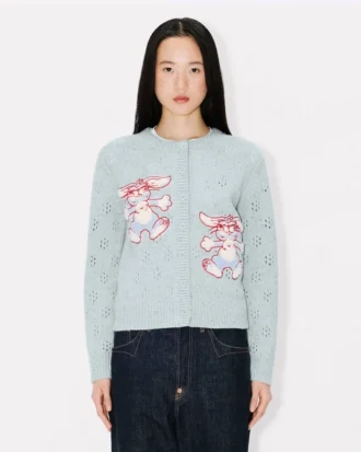 Kenzo Winter Holidays broderad kofta i ull Kenzo Winter Holidays broderad kofta i ull