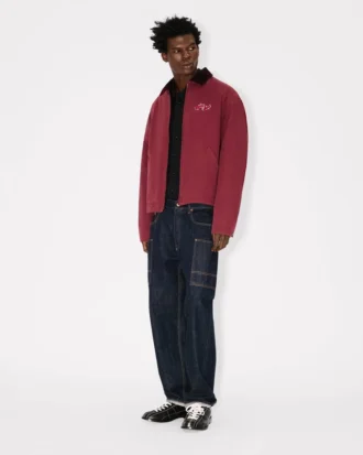 Kenzo Winter Holidays broderad utility-jacka i bomull