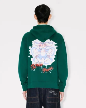 Kenzo Winter Holidays’ hoodie med dragkedja i bomull