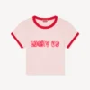 Kenzo Words kort T-shirt i bomull Kenzo Words kort T-shirt i bomull