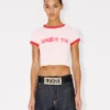Kenzo Words kort T-shirt i bomull Kenzo Words kort T-shirt i bomull