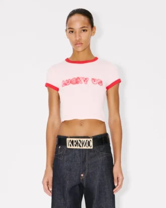 Kenzo Words kort T-shirt i bomull