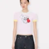 Kort topp ”Kenzo Cartoon” i mjuk bomull Kort topp ”Kenzo Cartoon” i mjuk bomull